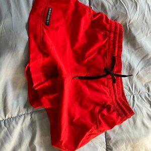 Watermen Red Lifeguard Shorts- Size Small